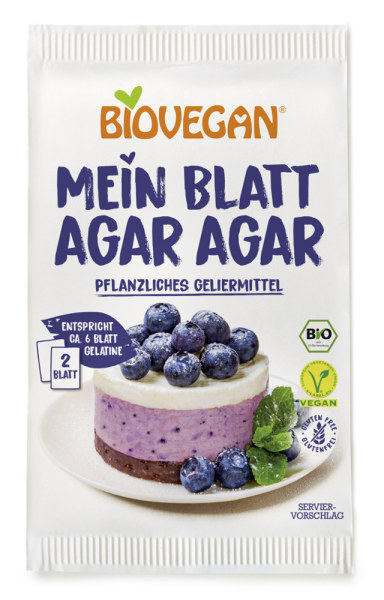 BIOVEGAN Mein Blatt Agar Agar, BIO