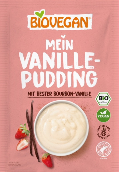 BIOVEGAN Mein Bourbon Vanille Pudding, BIO