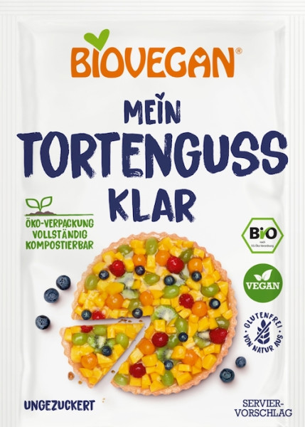 BIOVEGAN Tortenguss klar, BIO