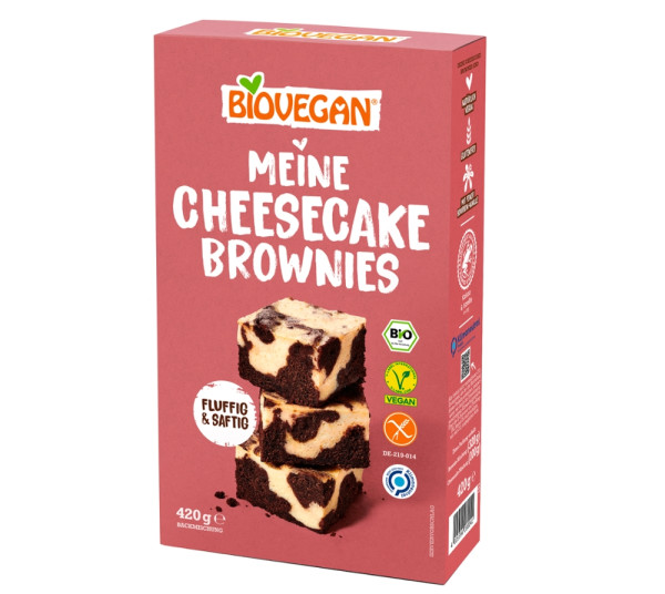 BIOVEGAN Meine Cheesecake Brownies