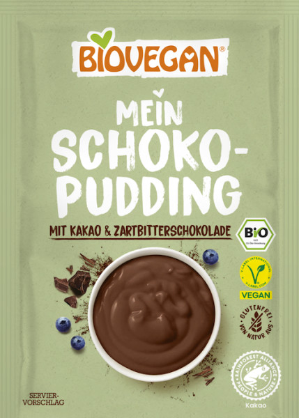 BIOVEGAN Pudding Schoko, mit Kokosblütenzucker BIO 55g